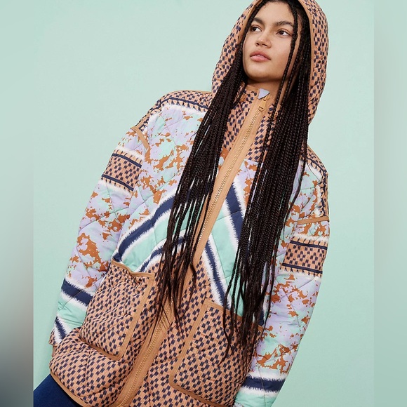 Free People Jackets & Blazers - NEW Free People Pria Printed Packable Puffer Jacket
